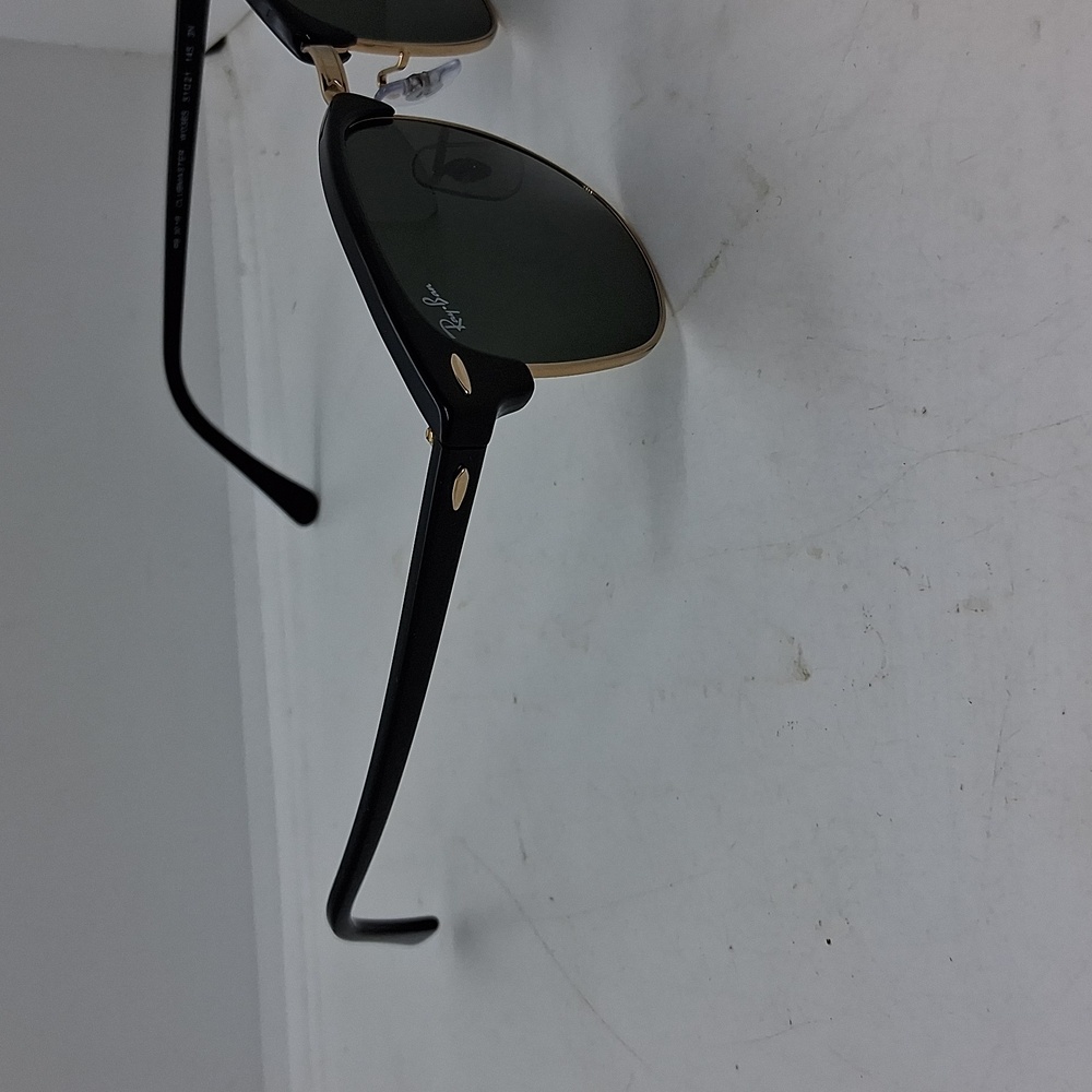 NWOT Womens Ray-Ban Clubmaster W0365 Sunglasses Black & Gold - Picture 3 of 5